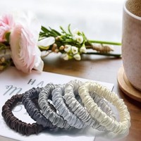 Lot de chouchous en soie de mûrier 100% pure pour les vendeurs e-commerce, achat en gros