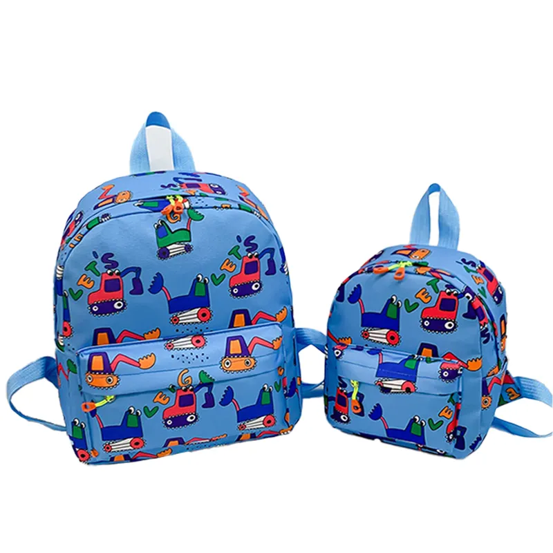 Toys Car Pattern Cute Children's Schoolbag School Students Are Suitable For Adjustable Shoulder Strap Backpack