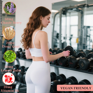 Gomitas PMS de Marca Privada OEM con Vitamina B6 y Suplemento Herbal para un Equilibrio Hormonal Saludable que Ayuda a Reducir los Antojos - Product Image 6