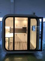 Nouvelle tendance 2026, maison conteneur en acier portable de luxe sur mesure de 20 pieds, cabane miniature détachable de type Apple pour usage en villa