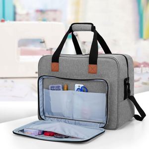 Free Sample Convenient Carrying <b>Sewing</b> Machine <b>Bag</b> With Pockets for Storage <b>Sewing</b> Machine Dust Cover for Most Standard Singers - Product Image 2