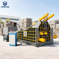 Presse à balles horizontale hydraulique automatique 22KW pour compactage de canettes et densification de balles, idéale pour le recyclage des UBC et l'aluminium usagé