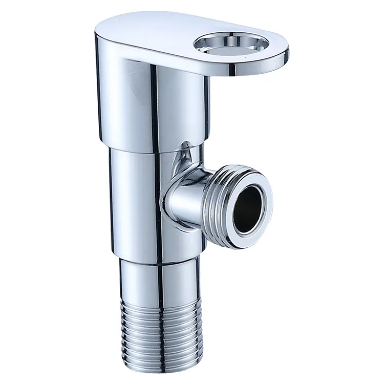 Angle Stop Valve Polished Chrome Water Sink Bathroom Toilet Kitchen Shower Plumbing Commercial 1/2 inch
