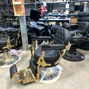 เก้าอี้ตัด<span class=keywords><strong>ผม</strong></span>แบบเอนนอนสำหรับงานหนัก สไตล์วินเทจ โครงโลหะ<span class=keywords><strong>สี</strong></span>ทอง สำหรับร้านทำ<span class=keywords><strong>ผม</strong></span> ร้านตัดผม และสปา ขายส่ง - Product Image 2