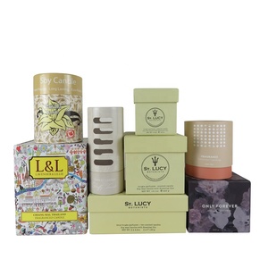 Pacchetto personalizzato di cera fatta a mano scatole di imballaggio contenitore di candela di sabbia scatola regalo di lusso per candele - Product Image 6