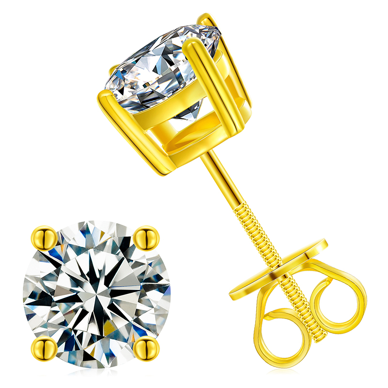 5 mm 0,5 ct/oreille - Or