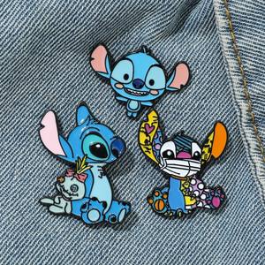 趣味缝线金属徽章动画创意合金珐琅别针彩绘模型纪念品背包服装配件铸造雕刻 - Product Image 3