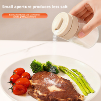 Bouteille à épices multifonctionnelle en verre rotative à portion contrôlée, distributeur d'assaisonnements à une main pour la cuisine (vente en gros)