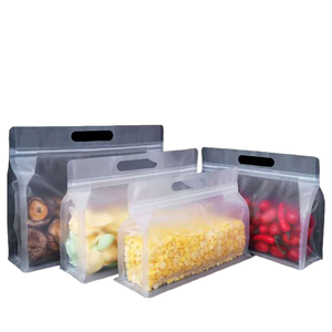Bán buôn tùy chỉnh rõ ràng Frosted trong suốt Matt <span class=keywords><strong>PE</strong></span> nhựa standup resealable <span class=keywords><strong>Ziplock</strong></span> túi để lưu trữ lollipops & bé thực phẩm - Product Image 1