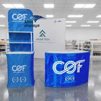 Étagères portables pour stand d'exposition, panneaux publicitaires portables et toile de fond pour événements promotionnels