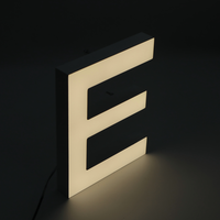 Enseigne lumineuse 3D personnalisée en acrylique MACCAN pour extérieur, bâtiment, commerce, façade, avec alimentation par transformateur et prise secteur
