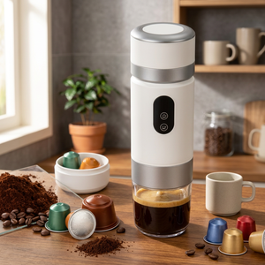 Top Selling 20 Bar <b>Portable</b> Capsule <b>Coffee</b> Machine 3-in-1 Heating Extraction Detachable Design Compact Mini Espresso <b>Maker</b> - Product Image 1