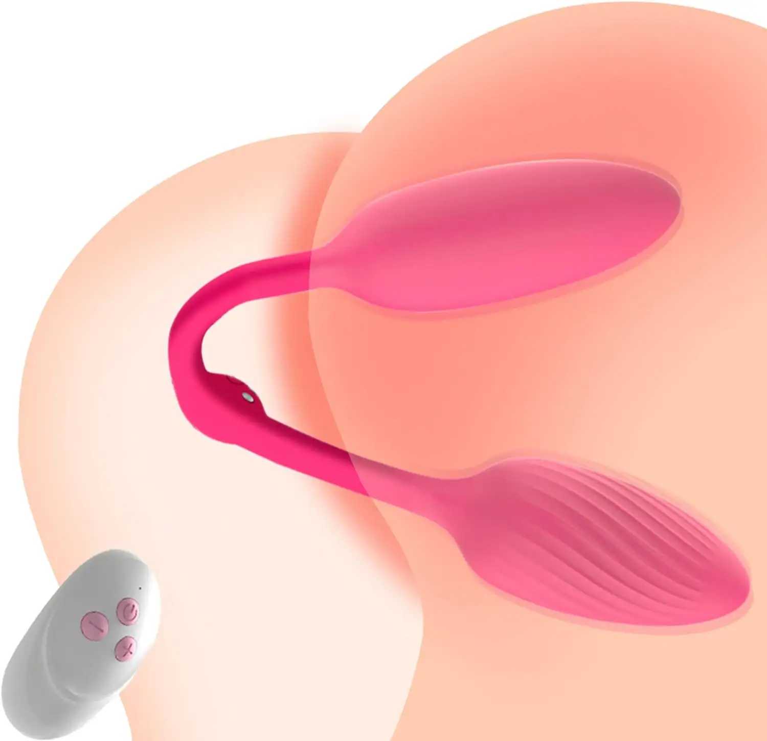Vibromasseur Prostate Stimulateur Silicone Double Gode avec Télécommande Plug 10 Vibration Culotte Vibrant Saut Oeuf pour Femmes