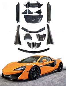 Kit completo de carrocería de fibra de carbono seca estilo No-vit-ec, alerón trasero, faldones laterales, ventilación de techo, panel de puerta, tapa de maletero para McLaren 540C <span class=keywords><strong>570S</strong></span> 570GT - Product Image 3