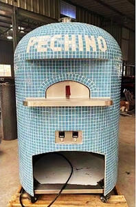 فرن تجاري خارجي من حجر البيتزا الكهربائي ، فرن طوب البيتزا وخبز بيتا مع خزانة - Product Image 3