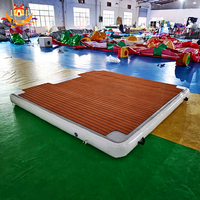 Plateforme flottante gonflable en PVC de bonne qualité pour yacht, ponton, quai, capacité de 500 kg pour 5 à 10 passagers, usage commercial, usine