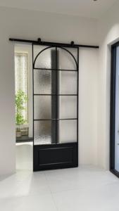 Premium Aluminum French <strong>Barn</strong> <strong>Sliding</strong> <strong>Doors</strong> for Hotel Restaurant Villa Kitchen Bathroom-Water Resistant Commercial Interior <strong>Doors</strong> - Product Image 5