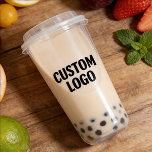 Conteneur en plastique transparent épais de luxe jetable en forme de U de 11 oz, 20 oz, 30 oz pour thé au lait en gros - Product Image 2