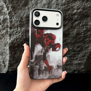 Coque de téléphone <span class=keywords><strong>Spiderman</strong></span> tendance pour iPhone XS XR 15 16 17 Pro Max, impression UV, protection souple en TPU, personnalisable OEM, vente en gros - Product Image 2