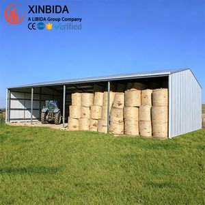 Prefabricated Steel Structure Agricultural Building Farm Hay Shed Machinery Storage Warehouse For Livestock Farming