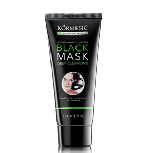 KORMESIC Marque privée Bandes nettoyantes en profondeur pour le nez au charbon de bambou Bandes de pores pour l'élimination des points noirs Masque à décoller