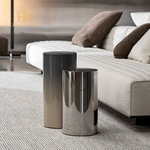Mesa de Centro Moderna de Alta Calidad en Acero Inoxidable, Tamaño y Color Personalizables, Servicio OEM/ODM para Muebles de Sala de Estar en Apartamentos - Product Image 2