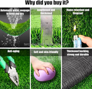 Césped Artificial de Buena Calidad y Popular, Resistente a las Grietas, para Paisajismo Exterior, Césped Artificial Personalizado, Baldosas de Césped Artificial - Product Image 5