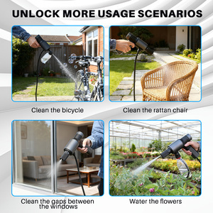 مسدس غسيل محمول لاسلكي قابل لإعادة الشحن بضغط عالي من فيرتاك 8 فولت مع زجاجة ماء للتنظيف المنزلي - Product Image 6