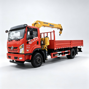 รถบรรทุกติดเครน Dongfeng พร้อมกระบะข้างบรรทุกสินค้า  รับน้ำหนัก 5 ตัน - Product Image 1