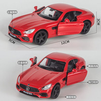 Modèle de voiture berline en alliage moulé sous pression à l'échelle 1/36 avec fonction de recul, voiture jouet moulée sous pression, cadeau de collection