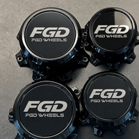 Jantes de camion noires personnalisées FGD avec enjoliveurs flottants, accessoires automobiles, enjoliveurs en alliage d'aluminium pour F-250 F-350 Super Duty