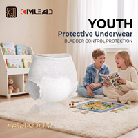 Kimlead Vente en gros OEM Couches-culottes jetables pour jeunes et adolescents, sous-vêtements absorbants pour envers le lit, fabricant de marque privée