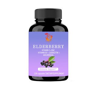 Compléments Alimentaires à Base de Plantes : Sureau, Vitamine C, Zinc, Vitamine D3 avec Magnésium et Quercétine pour Soulager le Stress Oxydatif - Vente en Gros Usine - Product Image 1