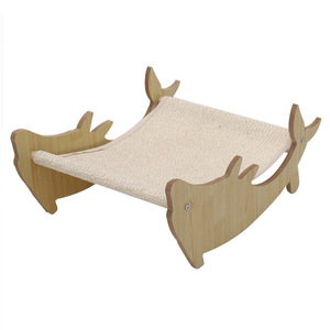 Cat Lounge Chair <b>Solid</b> <b>Wood</b> Sisal Scratching Board Durable Large Size Cat <b>Bed</b> Kitten Sofa - Product Image 2