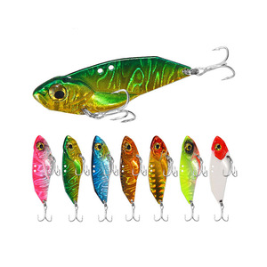 Leurres de pêche 7g, 10g, 15g, VIB métalliques, leurres rigides à lame rotative avec hameçons triples, yeux 3D, <span class=keywords><strong>cuillères</strong></span> de pêche <span class=keywords><strong>pour</strong></span> achigan, brochet et <span class=keywords><strong>truite</strong></span> - Product Image 1