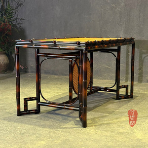 Bamboo Coffee Table Song Dynasty Style Handmade Tea Table Set Long Tea Table For Tea Room - Product Image 2