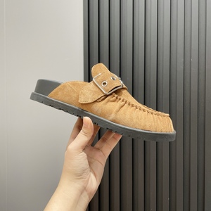 Mocasines de Cuero Genuino de Alta Gama al por Mayor de Fábrica con Puntera Cubierta y Suela Gruesa, Calzado Versátil Mueller - Product Image 6