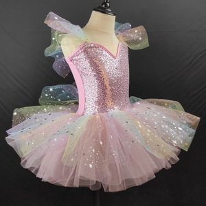 Tutú de Ballet <span class=keywords><strong>con</strong></span> Lentejuelas para Niñas, Disfraz de Bailarina de Tul para Fiestas, Ballet para Niñas, Actuación de Cumpleaños - Product Image 2