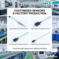 Armored Thermocouple Waterproof Stainless Steel for Liquid Temperature Measurement Thermistor Humidity and Temperature Sensor