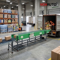 Convoyeur télescopique à longueur réglable pour quai, chargeur de conteneurs, convoyeurs de chargement de camions, solution de manutention de marchandises