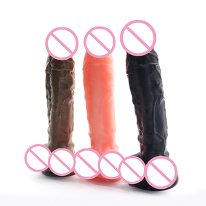 Bestseller Realistischer großer <span class=keywords><strong>Dildo</strong></span> für Frauen Sexspielzeug für Erwachsene 9,6 Zoll <span class=keywords><strong>Dildo</strong></span> Penis Pump Männlicher Mastur bator Sex Produkte - Product Image 5