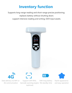 Lector de mano UHF <span class=keywords><strong>RFID</strong></span> con Android: largo alcance para código de barras de alta velocidad y seguimiento de activos/inventario - Product Image 4