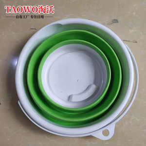 Taowo Collapsible Bucket 10L Portable Silicone Plastic Multi Purpose Outdoor Travel Car Wash <b>Water</b> <b>Container</b> - Product Image 3