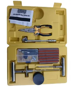 Kit de reparação de furos de pneus sem câmara de ar personalizado, kit de ferramentas para reparo de pneus a vácuo, kit de reparação de pneus