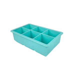 Tùy Chỉnh Bpa-Miễn Phí 6 Khoang 4.5 Cm <span class=keywords><strong>Cube</strong></span> Silicone Khuôn Cấp Thực Phẩm <span class=keywords><strong>Ice</strong></span> Khay <span class=keywords><strong>Cube</strong></span> Cho <span class=keywords><strong>Ice</strong></span> Cream Nhà Bếp Sản Phẩm Công Cụ - Product Image 2