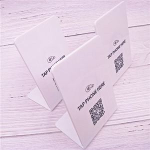 Haute qualité, appuyez sur Numériser pour afficher la liste des menus Carte de support de menu NFC QR Code - Product Image 2