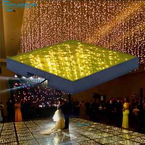 Nhà Máy Led Starry dancefloor đơn hoặc đầy đủ màu sắc IP65 ngoài trời 3D gương có dây đầy sao LED Dance Floor cho Câu lạc bộ đám cưới bên - Product Image 1