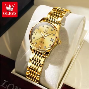 OLEVS 6673 diamante quadrante meccanico da <span class=keywords><strong>donna</strong></span> semplice moda calendario classico da <span class=keywords><strong>donna</strong></span> orologio automatico di lusso da <span class=keywords><strong>donna</strong></span> <span class=keywords><strong>orologi</strong></span> da <span class=keywords><strong>donna</strong></span> - Product Image 1