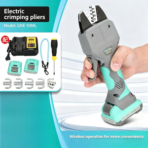 Pinza de Crimpado Industrial Recargable GNE-50ML de Acero con Alto Contenido de Carbono, Pinza Eléctrica de Iones de Litio de 12V, Salida de 12KN - Product Image 3