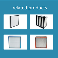 Panel Kustomisasi Filter Udara Lipat Aerostar 16x25x1 Merv 13  Memimpin Industri Harga Pabrik Filter Hepa H13 Lipat